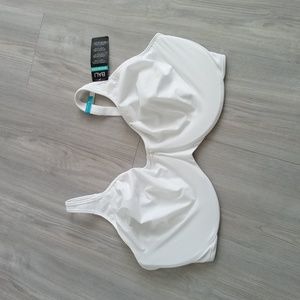 NWT white Bali under wire minimizer bra size 44DDD